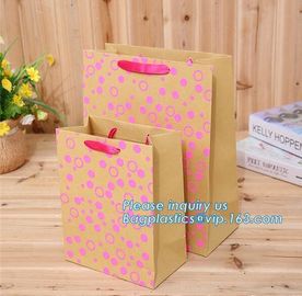 Custom Recycled Ladies Carrier kraft Paper Bag Shopping Bag for Clothes/Apparel/Gift,Art Paper Shopping Carrier Gift And supplier