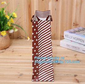 Custom Recycled Ladies Carrier kraft Paper Bag Shopping Bag for Clothes/Apparel/Gift,custom printed luxury paper wine ba supplier