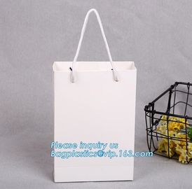 Printing Logo Paper Carrier Bag with Bowknot and Handle for Luxury Clothing,luxury wedding carrier bag, bagplastics, pac supplier