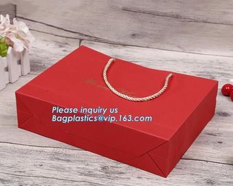 Brown Paper PACK New Luxury Shopping Paper Bag for Cloth,Fashion shopping bags Recyclable shopping Clear Plastic Carrie supplier