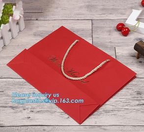 Brown Paper PACK New Luxury Shopping Paper Bag for Cloth,Fashion shopping bags Recyclable shopping Clear Plastic Carrie supplier