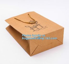 Design luxury white custom kraft recycle carrier bag shopping paper bag kraft,disposable Paper Machine Kraft handle Pape supplier