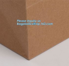 Glossy Lamination Luxury Personalised Custom Simple Printed Paper Carrier Bag With Handle,Brown luxury brand slogan prin supplier