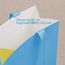 Glossy Lamination Luxury Personalised Custom Simple Printed Paper Carrier Bag With Handle,Brown luxury brand slogan prin supplier