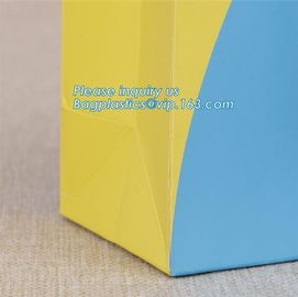 Glossy Lamination Luxury Personalised Custom Simple Printed Paper Carrier Bag With Handle,Brown luxury brand slogan prin supplier