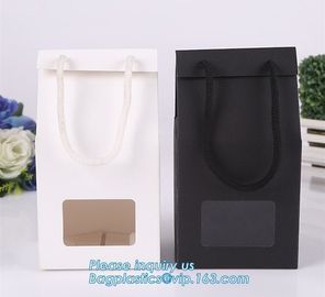 Wholesale Custom High-end luxury carrier bag shipping paper bag with Rope Handles,Retail Boutique Gift Carrier Packaging supplier