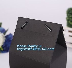 Wholesale Custom High-end luxury carrier bag shipping paper bag with Rope Handles,Retail Boutique Gift Carrier Packaging supplier