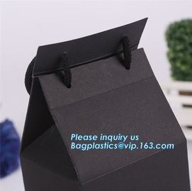 Wholesale Custom High-end luxury carrier bag shipping paper bag with Rope Handles,Retail Boutique Gift Carrier Packaging supplier