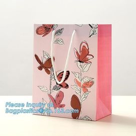 Retail Boutique Gift Carrier Packaging Custom Black Design Luxury Paper Shopping Bag With Logo paper carrier shopping ca supplier