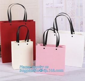 Recyclable High End Luxury Shopping Gift Carrier Packaging Custom Printing Black Retail Paper Bag,paper carrier bag gift supplier