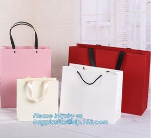 Recyclable High End Luxury Shopping Gift Carrier Packaging Custom Printing Black Retail Paper Bag,paper carrier bag gift supplier