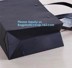 Luxury wedding paper gift candy carrier bag with ribbon handle,Eco-friendly custom printing luxury paper wine carrier ba supplier