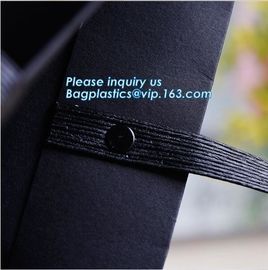 Luxury wedding paper gift candy carrier bag with ribbon handle,Eco-friendly custom printing luxury paper wine carrier ba supplier