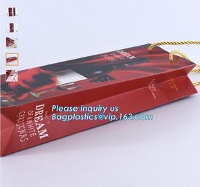 Luxury Paper Carrier Bag with Good Quality Rope Handles,Glossy cardboard luxury paper garment carrier bag wholesale pac supplier