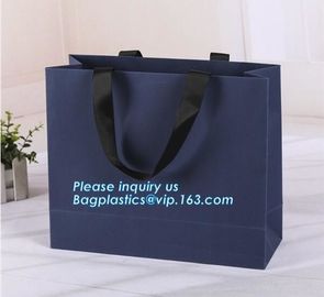 Promotional Custom Logo Printed Clothing Packaging Luxury Gift Carrier Shopping Gift Paper Bag,Shopping Paper Pag Luxury supplier