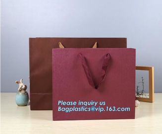 Promotional Custom Logo Printed Clothing Packaging Luxury Gift Carrier Shopping Gift Paper Bag,Shopping Paper Pag Luxury supplier