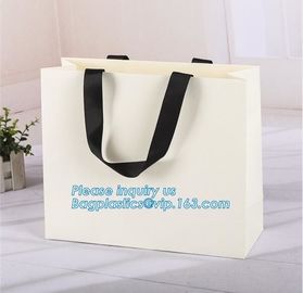 Promotional Custom Logo Printed Clothing Packaging Luxury Gift Carrier Shopping Gift Paper Bag,Shopping Paper Pag Luxury supplier