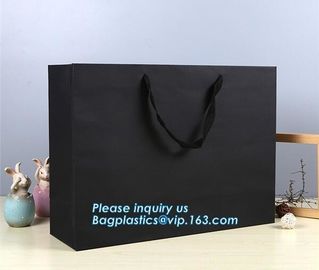 Promotional Custom Logo Printed Clothing Packaging Luxury Gift Carrier Shopping Gift Paper Bag,Shopping Paper Pag Luxury supplier