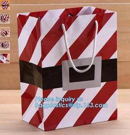 Christmas custom luxury gift food grade bakery Paper cake and bread packaging box carry Bag cut handle logo wholesale supplier