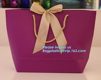 custom-made thank you rose luxury gift bags,Boutique High - End Custom Premium Paper Bags , Custom Printed Carrier Bags supplier