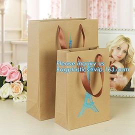 Laminated Luxury paper bags with flat tape handle,Unique carrier bag for shopping with affordable price, bagease package supplier