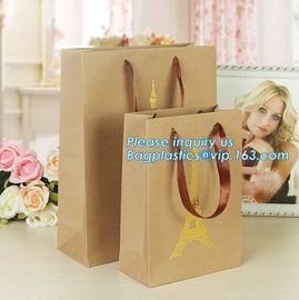 Laminated Luxury paper bags with flat tape handle,Unique carrier bag for shopping with affordable price, bagease package supplier