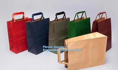 custom made high quality luxury logo gold foil full color printed carrier bags with eyelet,carrier bag for taking noodle supplier