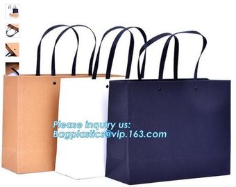 custom made high quality luxury logo gold foil full color printed carrier bags with eyelet,carrier bag for taking noodle supplier