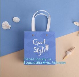 Custom made luxury kraft paper bag in colour/kraft paper bags colorful paper carrier bag/coloured recycled paper packagi supplier