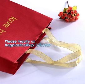 Customized luxury wedding favor bags elegant high grade carrier gift bag pretty eco friendly paper shopping bag, bagease supplier
