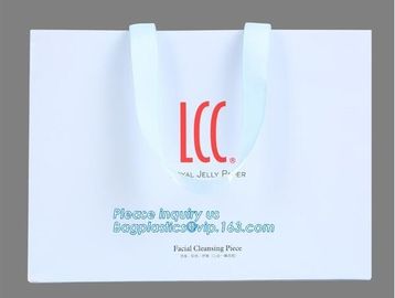 White Carrier Bags with Flat Handles,Wholesale Toy Washable Kraft Craft Paper Storage Bag,printed pink paper shopping gi supplier