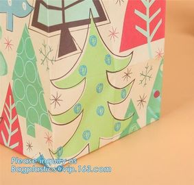 High Quality Luxury Shopping Satin Ribbon Gold Stamping Paper Bag,New hot sale brown packaging paper carrier bag take aw supplier
