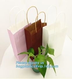 Luxury paper bags with handles Different Sizes,250gsm art paper shopping carrier bag custom printing with handle rope supplier