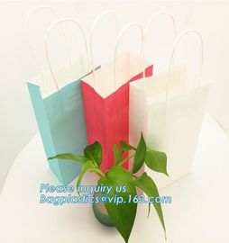 Luxury paper bags with handles Different Sizes,250gsm art paper shopping carrier bag custom printing with handle rope supplier