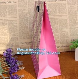 paper carrier bag,kraft paper bag,craft paper bag manufacturer,Printing Logo Paper Carrier Bag with Bowknot and Handle f supplier
