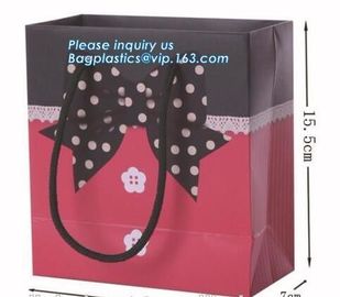 Luxury Custom Printing Unique Blue Large Shopping Carrier Personalised Gift Paper Bags With PP Rope Handle, bagease pac supplier