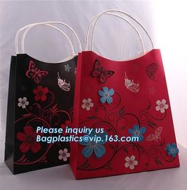 Luxury Custom Printing Unique Blue Large Shopping Carrier Personalised Gift Paper Bags With PP Rope Handle, bagease pac supplier