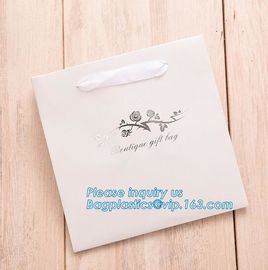 China Manufactures Small Blue Luxury Carrier Wedding Custom Logo Printed Paper Gift Bag With Handle,bagplastics, bagease supplier