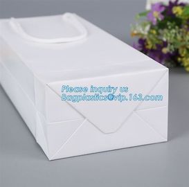 Paper Carrier Bag with ribbon handle,Fantastic carrier bag for taking noodles with handles,Paper Shopping Bags, gift pac supplier