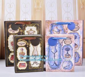 Wholesale Customized Personalized Logo Printed Gift Carrier White Paper Bags With Rope Handles, bagplastics, bagease pac supplier