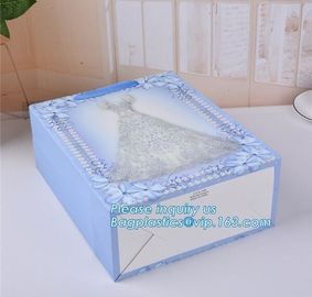 Wholesale Customized Personalized Logo Printed Gift Carrier White Paper Bags With Rope Handles, bagplastics, bagease pac supplier