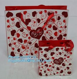 Waterproof Luxury Christmas Raw Materials Of Making Paper Carrier Gift Bag with Twisted Handle，Factory Promotional Small supplier