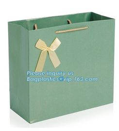 Waterproof Luxury Christmas Raw Materials Of Making Paper Carrier Gift Bag with Twisted Handle，Factory Promotional Small supplier