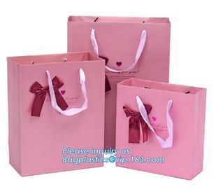 Custom Personalised Printed Small White Luxury Retail Gift Shopping Paper Carrier Bag With Handle, package, bagease pac supplier