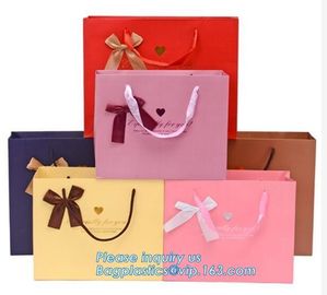 Custom Personalised Printed Small White Luxury Retail Gift Shopping Paper Carrier Bag With Handle, package, bagease pac supplier