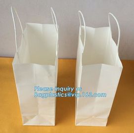 250gsm paper Custom Printed Luxury Gift Shopping bag with bow for gift package,Wholesale Kraft Food Packaging Bags, pack supplier