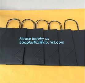 250gsm paper Custom Printed Luxury Gift Shopping bag with bow for gift package,Wholesale Kraft Food Packaging Bags, pack supplier