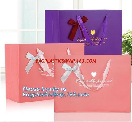 fancy luxury printed recycled party carry bag paper bag printing, carrier bag with handle,Personalised Printed Matt/Glos supplier