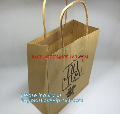 Custom Luxury ribbon satin finish paper carrier bags with rope handles and ribbon bow fastener,Brand Lager Paper Carrier supplier