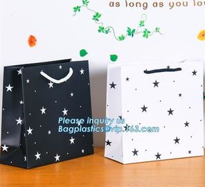 Full printed Luxury Paper Gift Bags Paper Carrier Bag Party Bag with Rope HandlesPersonalized Large Luxury Gift Shopping supplier